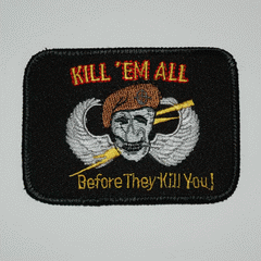 VO3010 * stoffen embleem "Kill'em All"
